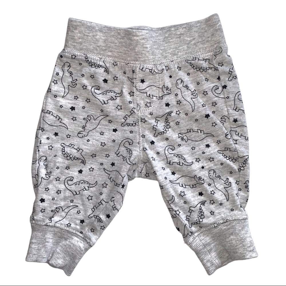 5/$25 George Dinosaur Jogger Elastic Waist Sweatpants Cuff Legs Baby 0-3 Months